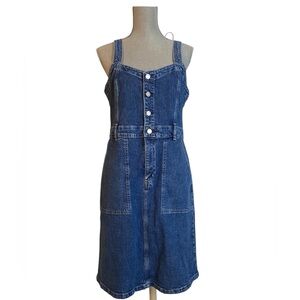GAP Denim Blue Women's Slit Dress